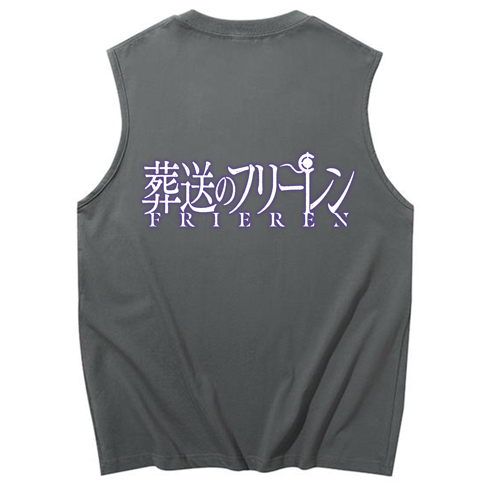 （画像用） 葬送のフリーレン Frieren コットン100％タンクトップ（背面プリント）
